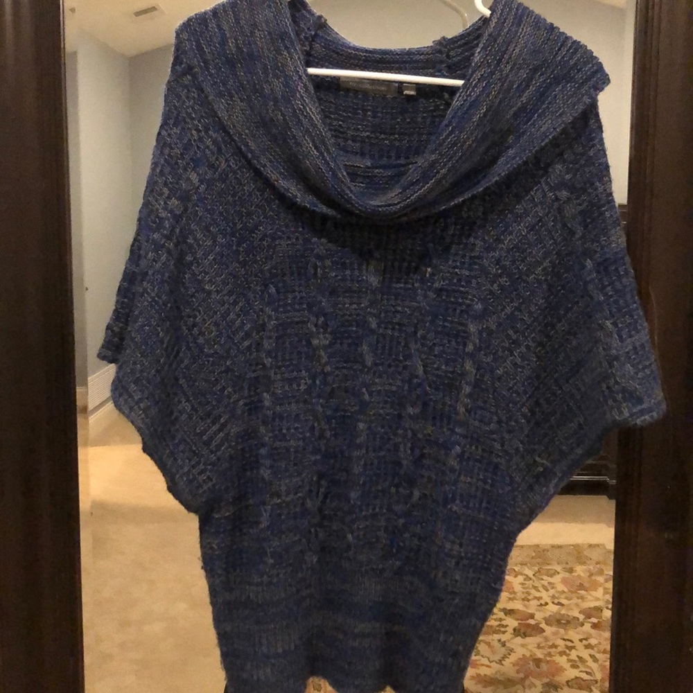 Poncho type sweater